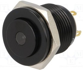 V16-10S-12R-B, Переключатель: антивандальный, Пол: 2, SPST-NO, 2A/36ВDC, IP65