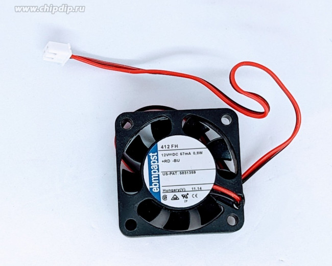 412FH, DC Fans DC Tubeaxial Fan, 40x40x10mm, 12VDC, 5.3CFM, 0.8W, 26dBA, 6000RPM, Sintec