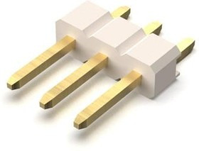 BG301-03-A-0540-L-B, Board to Board &amp; Mezzanine Connectors 3w, 2.54mm Pth Header, SIL, SMT, Horiz, GF, LCP Natural, T+R+C