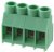 PCB terminal, 4 pole, pitch 6.35 mm, AWG 24-10, 32 A, screw connection, green, 1706756