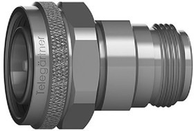 J01027A0025, Straight 50 Coax Adapter 4.3-10 Plug to N Socket 6GHz