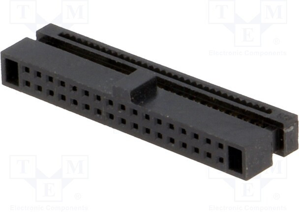 DS1017-01-34NA8, Разъем IDC "мама" PIN 34 IDC шлейф 0,635мм gold flash