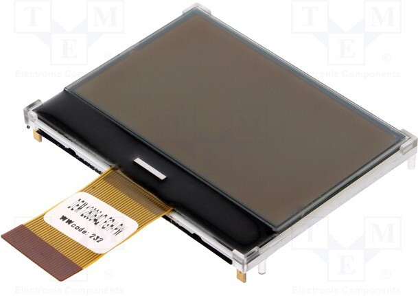 DEM 128064QFGH-PW, Дисплей ЖКД, графический, FSTN Positive, 128x64, СИД, PIN 30, 2,1"