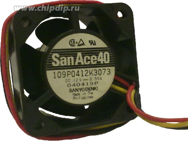 Вентилятор Sanyo Denki San Ace 40 109P0412K3073 40x28мм 12V 0.55A OEM