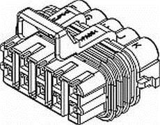15318071, Automotive Connectors CON GT150 10W FEM ASY