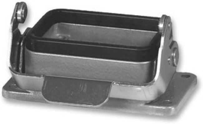 C146 10F006 000 1, Разъем для тяжелых условий, прокладка, Основа, сквозной монтаж с гайкой, Корпус из Сплава Цинка