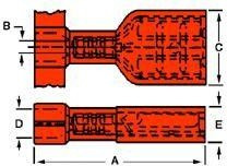 19003-0128, Terminals .187X.020 FEM FIQD V-O CONT.(AA-2202VC)