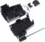 MHDSSK-P-9-L-K, D-Sub plastic hood Poles 9