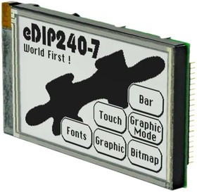 EA EDIP240J-7LW, LCD Graphic Display Modules &amp; Accessories White/Black Contrast