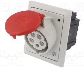 415-6PKG, Разъем: питания AC, трехфазный, гнездо, "мама", 16А, 400ВAC, PIN 5