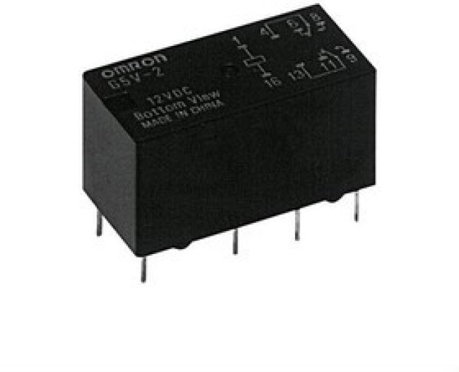 G5V-2 DC24, Реле электромагнитное, сигнальное, DPDT, Uкат 24ВDC, Iком 2А, UDC 30В G5V-2 DC24, Реле электромагнитное, сигнальное, DPDT, Uкат 24ВDC, Iком 2А, UDC 30В