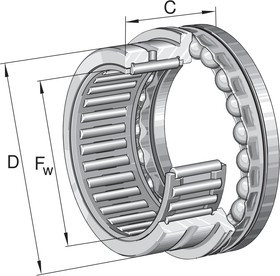 NKX30-XL 30mm I.D Roller Bearing, 42mm O.D