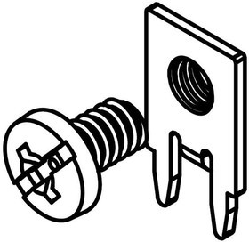 8183-5, Terminals SCREW TERMINAL W/ BLUE SCREW HEAD