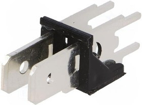 KEYS7812, Наконечник: плоский, 6,3мм, 0,8мм, THT, латунь, луженые, 500В, 15А