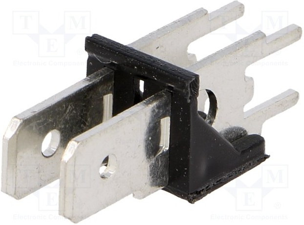 KEYS7812, Наконечник: плоский, 6,3мм, 0,8мм, THT, латунь, луженые, 500В, 15А