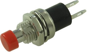 MP-PB-11D02-TH1R-00, Pushbutton Switch, 7 mm, SPST-NO, Momentary, Round, Red MP-PB-11D02-TH1R-00, Pushbutton Switch, 7 mm, SPST-NO, Momentary, Round, Red