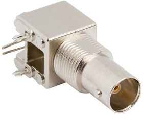 112503, RF Connectors / Coaxial Connectors BNC R/A PCB JACK METAL-75 OHM