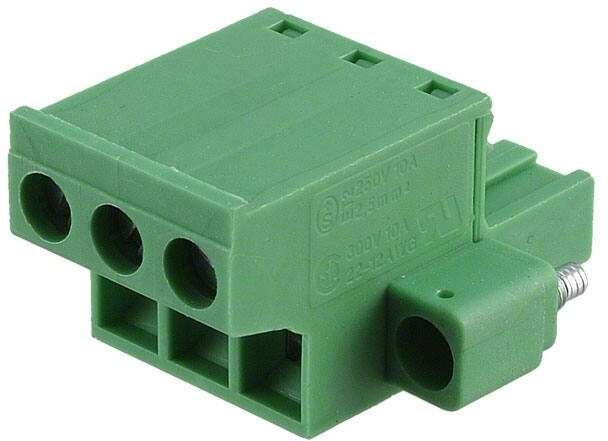1777811, Pluggable Terminal Blocks 3 Pos 5.08mm pitch Plug 24-12 AWG Screw