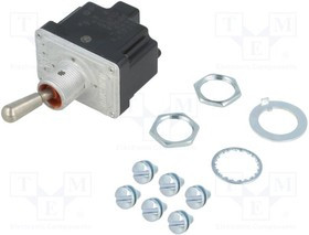 2TL1-4, Toggle Switches DPST (OFF)-ON Screw Term