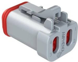 AT06-4S-EC01, Automotive Connectors Plug 4 Way End Cap AT06-4S-EC01, Automotive Connectors Plug 4 Way End Cap