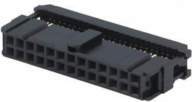 1658621-6, Разъем IDC типа провод-плата, Серия AMP-LATCH Novo, 26 контакт(-ов), Гнездо, 2.54 мм, IDC / IDT