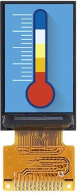 MCT0096A0W80160PMLIPS, TFT ЖК-дисплей, 0.96 ", 80 x 160, Портретный, RGB, 2.8В