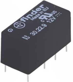 Relay, 2 Form C (NO/NC), 12 V (DC), 720 Ω, 3 A, 250 V (AC), monostable, 30.22.9.012.0000 Relay, 2 Form C (NO/NC), 12 V (DC), 720 Ω, 3 A, 250 V (AC), monostable, 30.22.9.012.0000