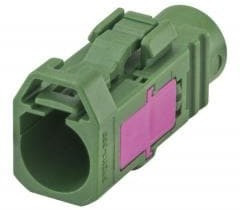 59Z113-000E, RF Connector Accessories Plastic housing Jack Straight E Green