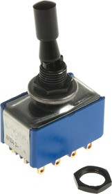 5666ADBGK2V, Toggle Switch, Panel Mount, On-On, 4PDT, Solder Lug Terminal, 30V dc