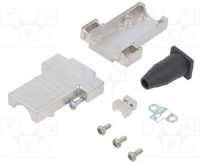 DTSL09-RG-SJS-T-K, Корпус для разъемов D-Sub, D-Sub 9pin, D-Sub HD 15pin, прямой