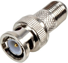 PSG08509, RF / Coaxial Adapter, BNC, Plug, F, Receptacle, Straight Adapter, 50 ohm