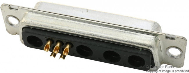 DB9W4SA00LF, Комбинированный разъем D Sub, FCI DB, DB-9W4, Гнездо, 9 контакт(-ов), 5 Сигнальных, 4 силовых