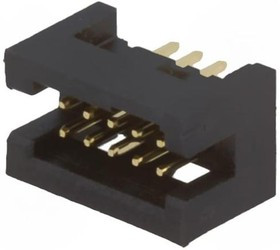 DS1031-15-10V8B, Гнездо, IDC, "папа", PIN 10, прямой, 1,27мм, THT, gold flash