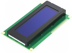 RC2004A-BIW-ESX, Дисплей LCD, алфавитно-цифровой, STN Negative, 20x4, голубой, LED