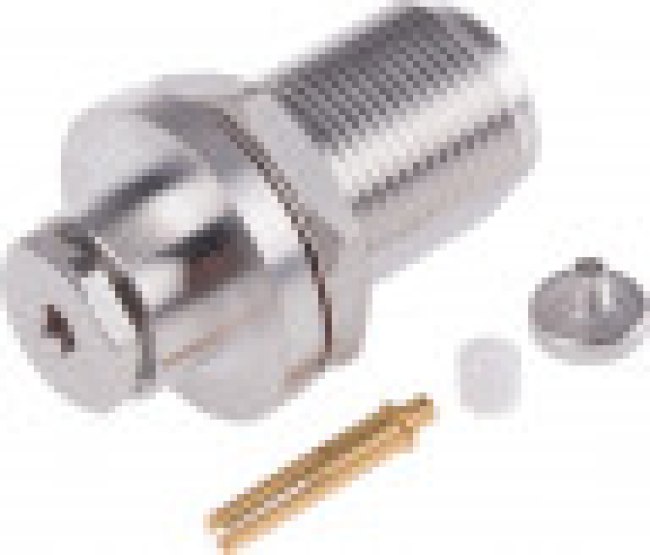 R161322000W, jack Panel Mount N Connector, 50, Clamp Termination, Straight Body