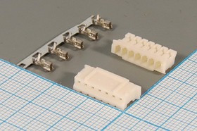 Гнездо питания HB, 7 контактов, шаг 2.0, на кабель, HB-07 конт[21]; №9717 гн пит HB\1x 7\P2,0\каб\\HB-07 конт[21]
