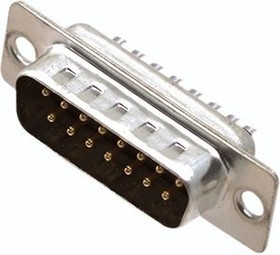 2101-0180-02, DA-15 D-Sub Connector, Plug, Solder Cup