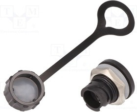 17-250021, Гнездо; USB B mini; на панель,гайка спереди; с защитной крышкой