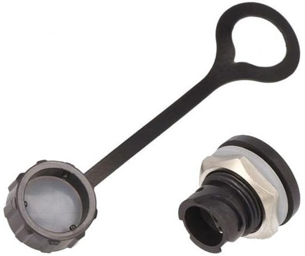 17-250021, Гнездо; USB B mini; на панель,гайка спереди; с защитной крышкой