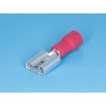 RF250 (SG57650A) (TAI-1.25F), Клемма ножевая 6.3мм, розетка, изолированная, провод 0.75-1.25мм² (кра