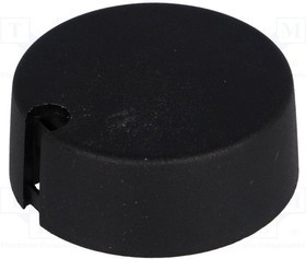 A1040049, Ручка, с указателем, пластмасса, dоси: 4мм, d40x16мм, черный