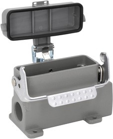 MP009401, Разъем для тяжелых условий, Основа, сквозной монтаж с гайкой, ввод сбоку, Корпус из Алюминия MP009401, Разъем для тяжелых условий, Основа, сквозной монтаж с гайкой, ввод сбоку, Корпус из Алюминия