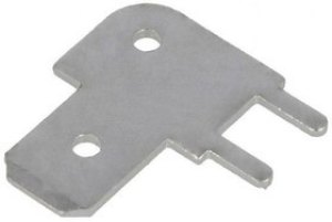 726387-2, FASTON .250 Uninsulated Male Spade Connector, PCB Tab, 6.3 x 0.8mm Tab Size 726387-2, FASTON .250 Uninsulated Male Spade Connector, PCB Tab, 6.3 x 0.8mm Tab Size