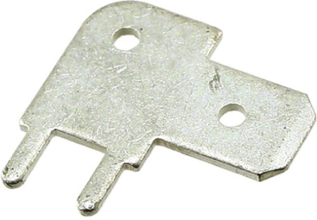 726387-2, FASTON .250 Uninsulated Male Spade Connector, PCB Tab, 6.3 x 0.8mm Tab Size 726387-2, FASTON .250 Uninsulated Male Spade Connector, PCB Tab, 6.3 x 0.8mm Tab Size