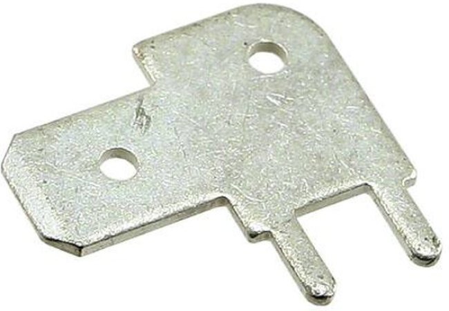 726387-2, FASTON .250 Uninsulated Male Spade Connector, PCB Tab, 6.3 x 0.8mm Tab Size 726387-2, FASTON .250 Uninsulated Male Spade Connector, PCB Tab, 6.3 x 0.8mm Tab Size