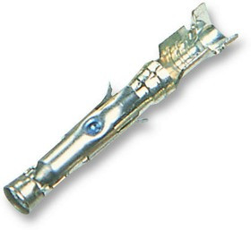 66100-8, Прямоугольный контакт питания, Type III+, Контакты с Покрытием из Золота, Латунь, Гнездо, Обжим