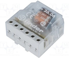 26.06.8.024.0000, Реле: установочное, бистабильное, NO x2, Uобмотки: 24ВAC, 10А, IP20