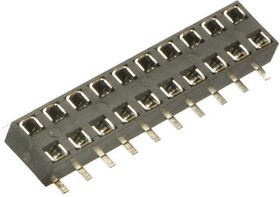 M22-6360842, Straight Surface Mount PCB Socket, 16-Contact, 2-Row, 2mm Pitch, Solder Termination