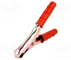 ZAC-140-R, Зажим "крокодил", 300А, Диап.захвата: макс.30мм, Длина: 140мм