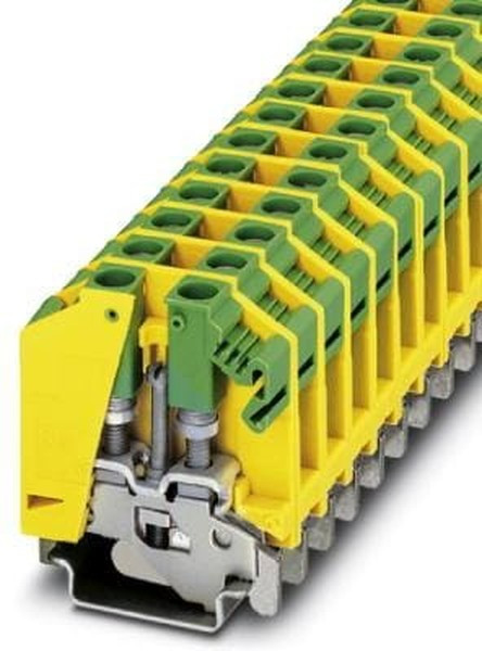 0790527, 2-Way Earth Terminal Block, 26 10 AWG Wire, Screw Down, Polyamide Housing